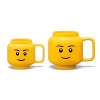 Room Copenhagen - LEGO: Classic Yellow Minifigures Boy Ceramic Mug, 8.6oz - Left View