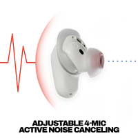 Skullcandy - Method 360 ANC True Wireless Noise Cancelling Earbuds - Bone - Left View