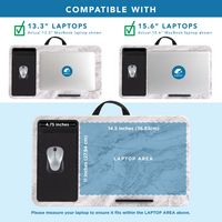 LapGear - Home Office Lap Desk for Left-Handed (Fits up to 15