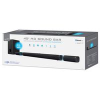 iLive - 45-inch Bluetooth Soundbar with Wireless Subwoofer and Satellite Speakers - Black - Left View