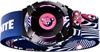 Woojer - Fortnite Strap 3 Ring, Armor & Belt Style-set - Cuddle Team Leader Edition - Black, Pink - Left View