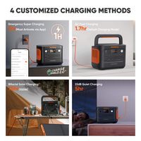 Jackery - Explorer 1000 v2 Portable Power Station + 100W Solar Panel (Ships in multiple packages)... - Left View