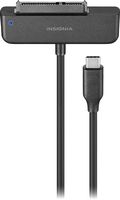 Insignia™ - SATA to USB-C Adapter for 2.5” SATA Drives - Black - Left View