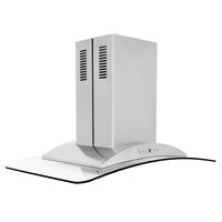 ZLINE - 30 inches - Externally Vented - Island Range Hood - Stainless steel - Left View