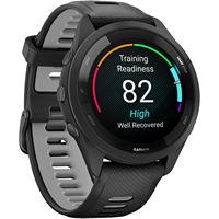Garmin - Forerunner 265 GPS Smartwatch 46 mm Fiber-Reinforced polymer - Black - Left View