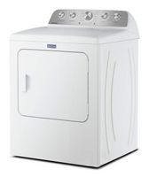 Maytag - 7.0 Cu. Ft. Electric Dryer with Extra Power and Pet Pro Option - White - Left View