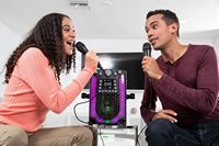 Singing Machine - Unidirectional Dynamic Microphone - Left View