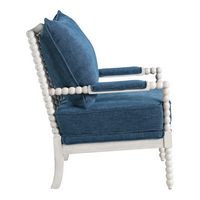 OSP Home Furnishings - Kaylee Spindle Chair - Navy - Left View