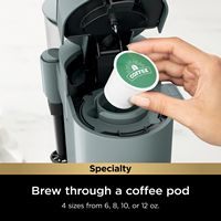 Ninja - Pods & Grounds Specialty Single-Serve Iced Coffee Maker, K-Cup Pod Compatible with Foldaw... - Left View
