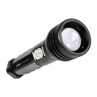 Police Security - Twin Power 600 Lumen Flashlight - Black - Black - Left View