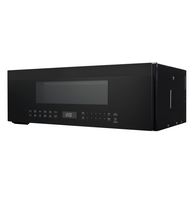 GE Profile - 1.2 Cu. Ft. Over-The-Range Microwave with Sensor Cooking and Low Profile Design - Black - Left View