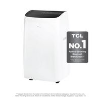 TCL - Q-Series 450 Sq. Ft. Smart Inverter Portable Air Conditioner - White - Left View