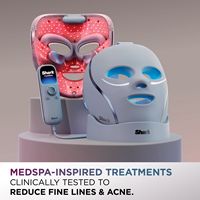 Shark - CryoGlow Under- Eye Cooling + LED Anti-Aging & Skin Clearing Face Mask - Blue Frost - Left View