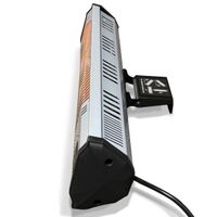 Heat Storm - Tradesman 1500 Watt Weatherproof Infrared Heater, Remote - Gray/Black - Left View