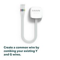 ecobee Power Extender Kit (PEK) – C-wire adapter for ecobee Smart Thermostats - White - Left View