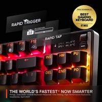 SteelSeries - Apex Pro TKL Gen 3 Wireless Mechanical OmniPoint Adjustable HyperMagnetic Gaming Ke... - Left View
