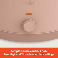 Bella - 6-qt. Manual Slow Cooker - Blossom - Left View