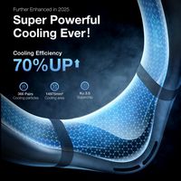 TORRAS - COOLiFY Cyber Ultimate Cooling Portable Neck Fan, Cooling, Heating, and Fan Rechargeable... - Left View