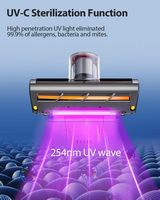 JIMMY - BD7 Pro Cordless Mattress Bed Vacuum Cleaner with Dust Sensor, UV Light, Ultrasonic Tech,... - Left View