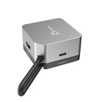 j5create - Flexible Ports USB-C® 4K144 HDMI™ Hub - Cube Plus 6 in 1 for Windows, macOS, Chrome OS... - Left View