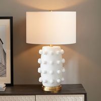 Camden&Wells - Pippa Table Lamp - Flat White - Left View