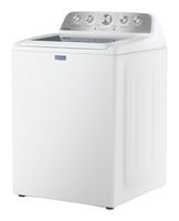 Maytag - 4.7 Cu. Ft. Top Load Washer with Extra Power and Pet Pro Option - White - Left View