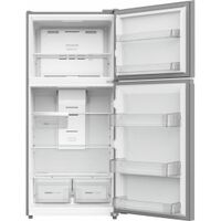 Frigidaire - 19 Cu. Ft. Garage Ready Top Freezer Refrigerator - Stainless Steel - Left View