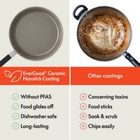 Bella - Fits-anywhere Kitchenware: 8-Piece Ceramic Nonstick Cookware Set with Removable Handles -... - Left View