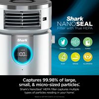 Shark - 3-in-1 Air Purifier, Heater & Fan with NanoSeal HEPA, Cleansense IQ, Odor Lock, 500 Sq. F... - Left View