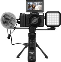 Minolta - VLOG MND60V 64.0 Megapixel 4K Video Digital Camera Kit for Content Creators and Vlogger... - Left View