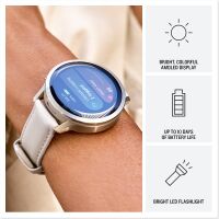 Garmin - Venu 4 GPS Smartwatch 41 mm Fiber-reinforced polymer - Lunar Gold - (2025) - Left View