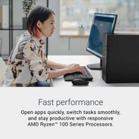 Dell - Desktop - AMD Ryzen 5 150 2025 - 16GB Memory - AMD Radeon 660M - 512GB Storage - Black - Left View