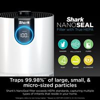 Shark - CleanSense™ Air Purifier with Odor Neutralizer Technology, covers 500 sq.ft. Captures 99.... - Left View