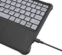 Made for Amazon Kids Bluetooth Keyboard (Comaptible with the Fire HD 10 Kids and Kids Pro tablet)... - Left View