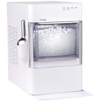GE Profile - Opal 2.0 Ultra Nugget Ice Maker with Scale Inhibiting Filter - Stone White - Left View