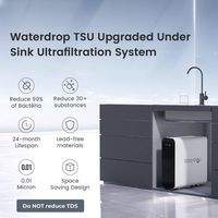 Waterdrop - Ultra Filtration Under Sink Water Filter System - White - Left View