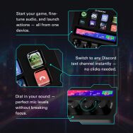 Elgato - Stream Deck + Studio Controller with customizable touch strip and dials - Black - Left View