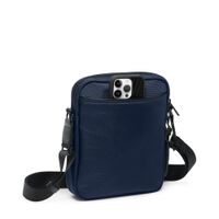 TUMI - Alpha Medium Crossbody Bag - Navy - Left View