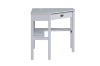 Linon Home Décor - Penrose Corner Desk With Keyboard Tray - Gray - Left View