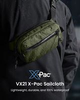 tomtoc - Aviator-T35 2.5L X-Pac Sling Bag with RFID Blocking, Minimalist Crossbody Bag Chest Shou... - Left View