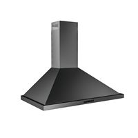 Zephyr - 36 inches - Convertible - Wall Range Hood - Black Stainless Steel - Left View