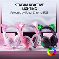 Razer - Kraken Kitty V2 Wired Gaming Headset for PC, Mac, Nintendo Switch, Steam Deck, Mobile, an... - Left View