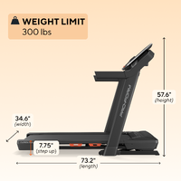 ProForm - Carbon TLX Treadmill - Black - Left View