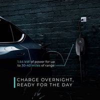 Lectron - App Control (WiFi) Portable Tesla Level 1 NEMA 5-15 Electric Vehicle (EV) Charger- up t... - Left View