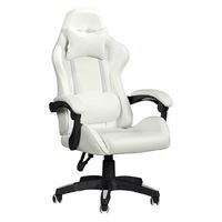 CorLiving - Ravagers Gaming Chair - White - Left View