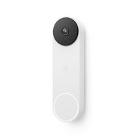 Google - Nest Wi-Fi Video Doorbell - Battery Operated - Snow - Left View