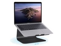 Rain Design mStand360 Laptop Stand w/ Swivel Base - Black - Left View