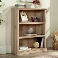 Sauder - 4 Shelf Display Bookcase w/ 2 Adjustable Shelves - Pacific Maple - Left View