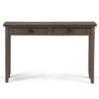 Simpli Home - Artisan Console Sofa Table - Farmhouse Grey - Left View