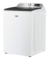 Maytag - 5.2 Cu. Ft. Smart Top Load Washer with Extra Power and Sanitize Cycle with Oxi - White - Left View